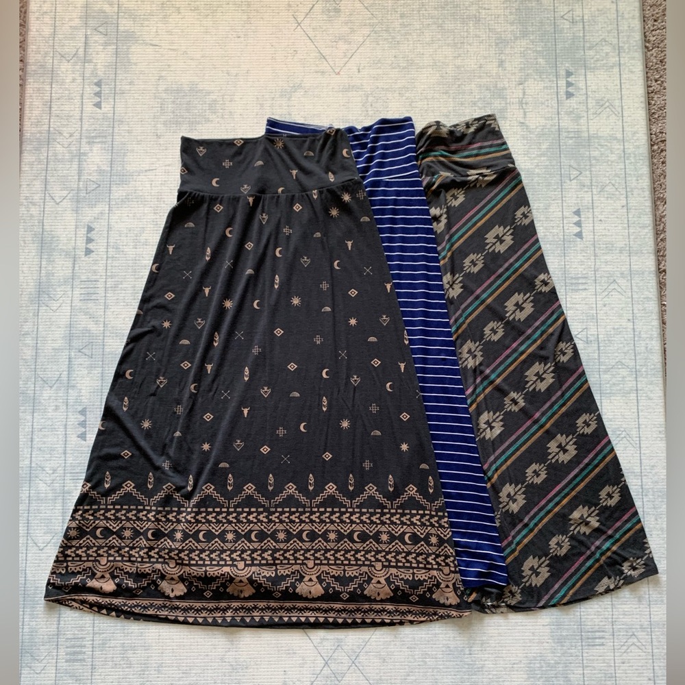 Bundle of 3 maxi skirts